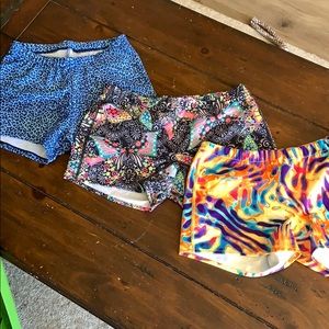 Assorted ASICS and Mizuno Spandex
